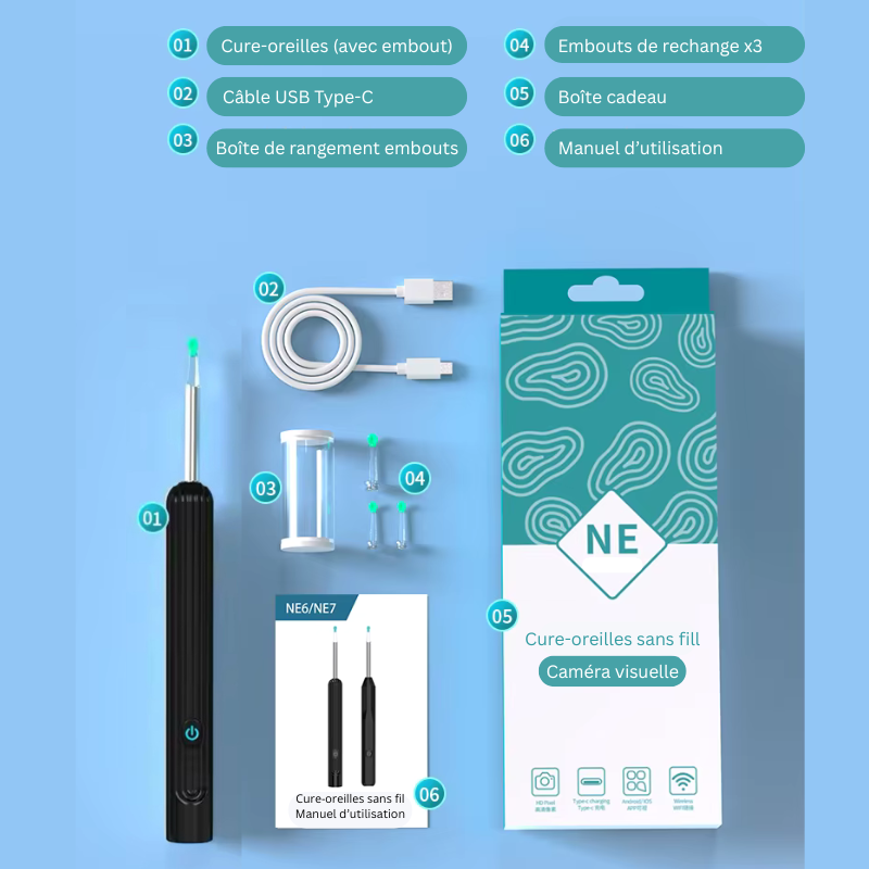 Healora VisionClean™ – Nettoyeur d'Oreille Intelligent HD